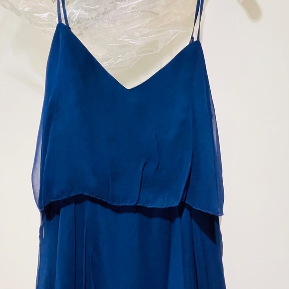 NWT Parker Black high low size 6 Cobalt / Navy dress - Picture 9 of 12